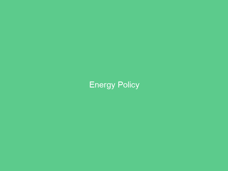 Energy Policy