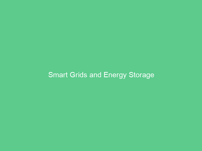 Smart Grids and Energy Storage