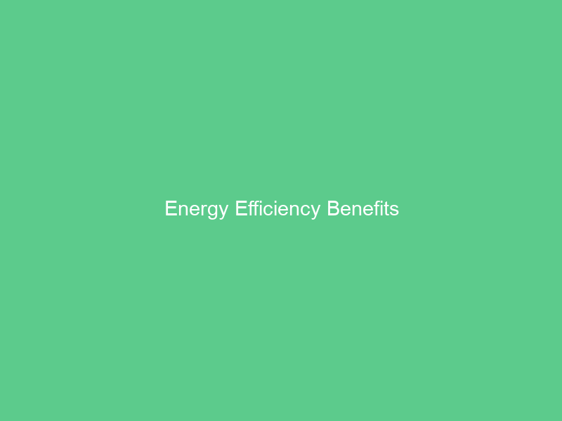 Energy Efficiency Benefits