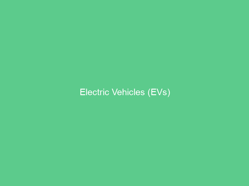Electric Vehicles (EVs)